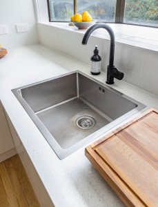 Drop-In Kitchen Sinks Made with Solid Surface