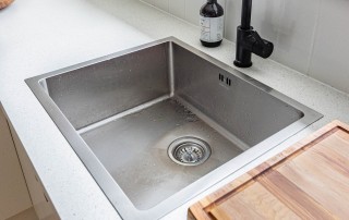 Drop-In Kitchen Sinks Made with Solid Surface