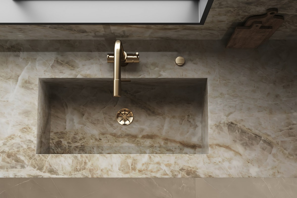 Solid Surface Kitchen Sinks That Mimic Stone 1200x800 