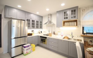 Open concept kitchen with best solid surface countertops GTA